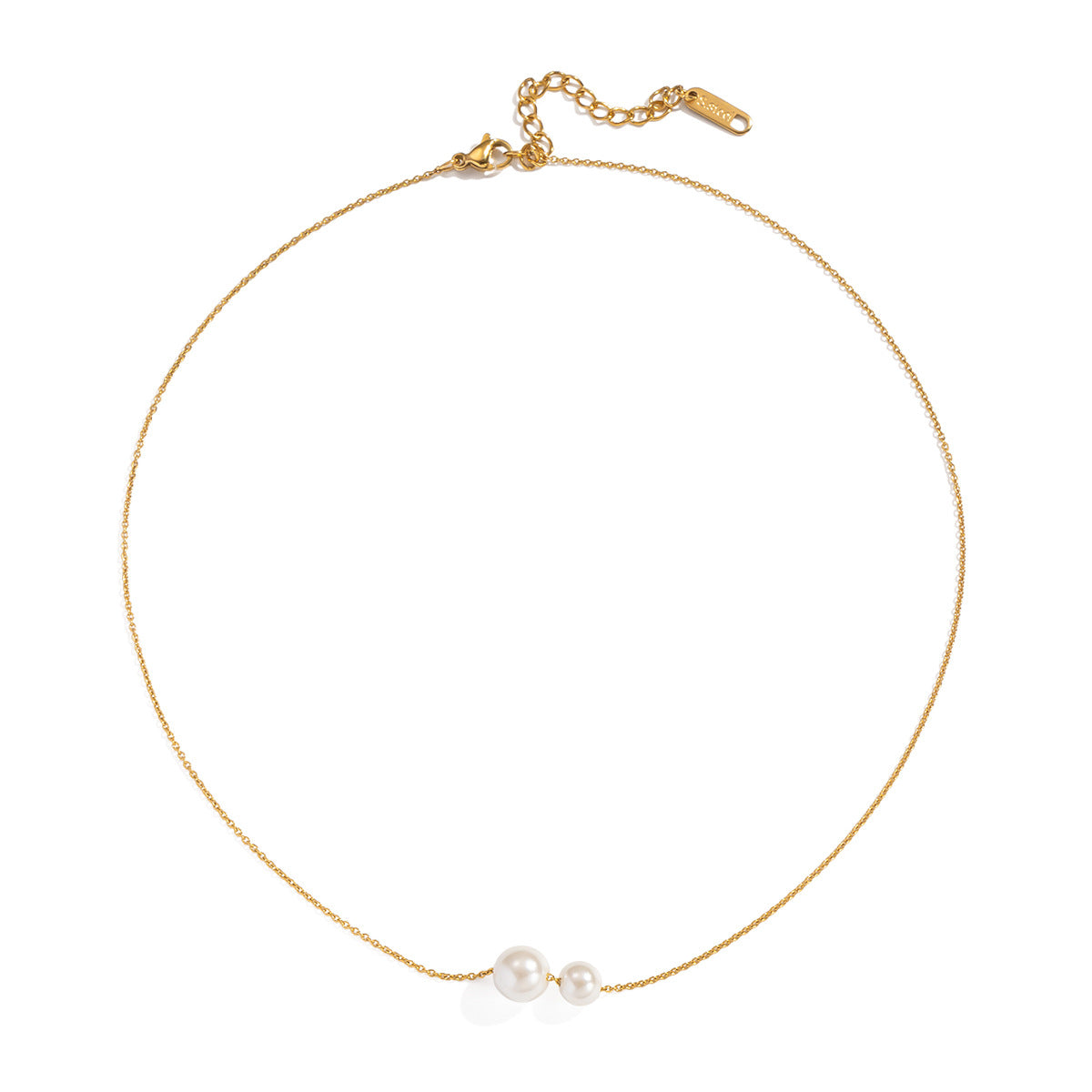 Mode Pearl Chain Necklace