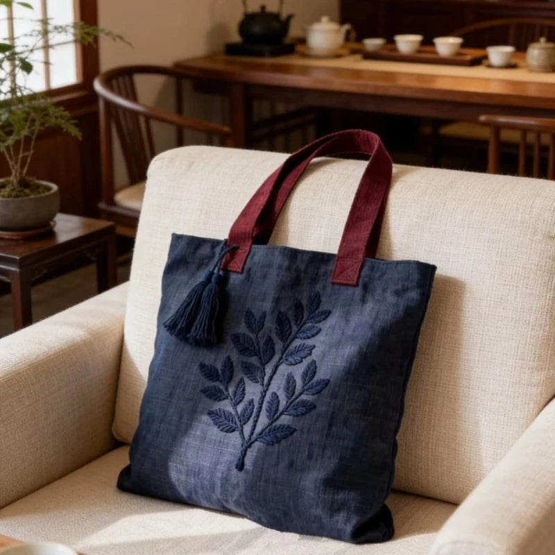 Helina Embroidered Shopper