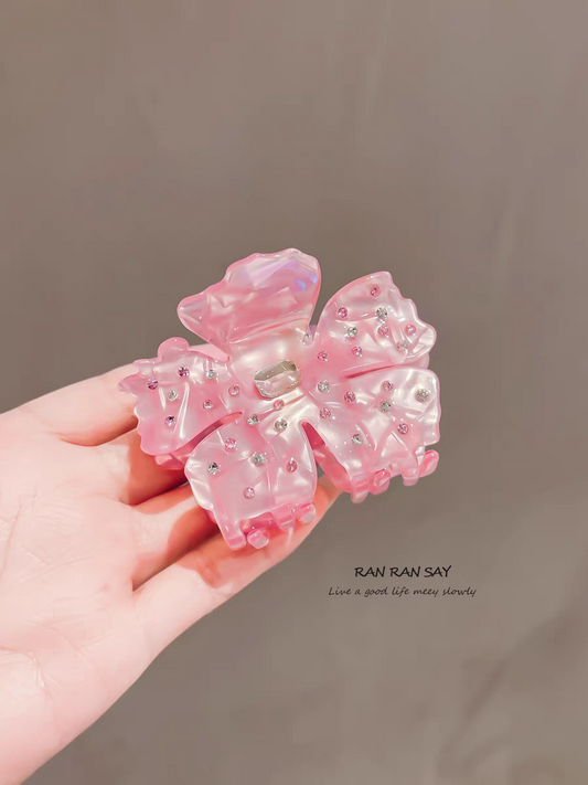 Velin Claw Clip (Pink)