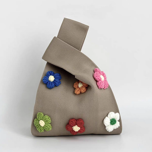 Posha Knitted Gift Pouch (Khaki)