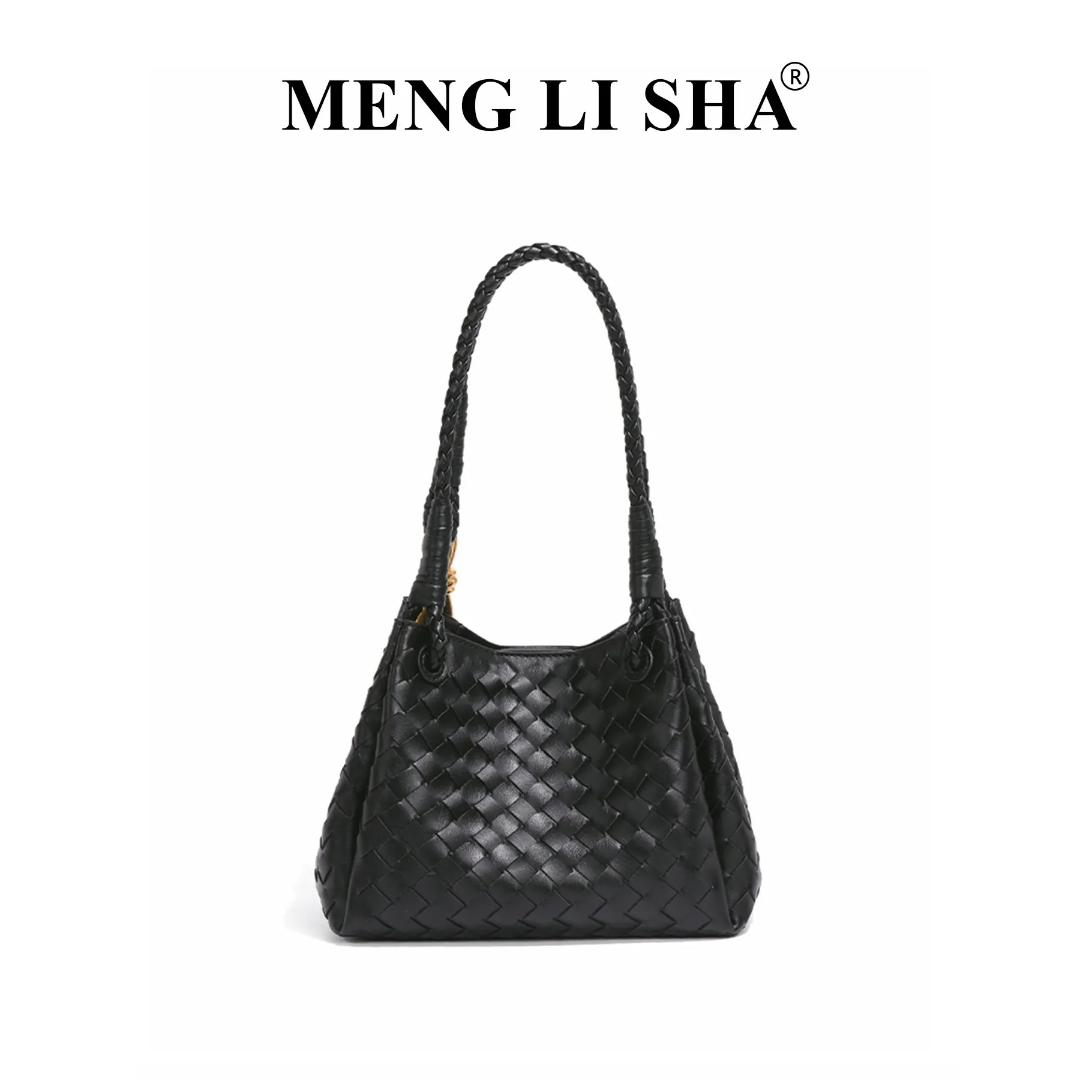 Sienna Mini Vegan Leather Handbag (Black)