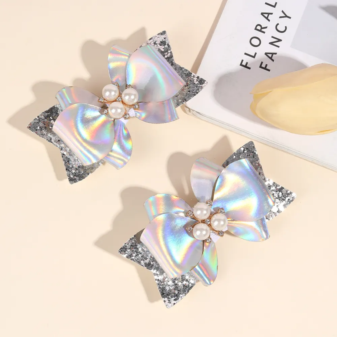 Party Kids Bow Side Pin (Set Of 2)