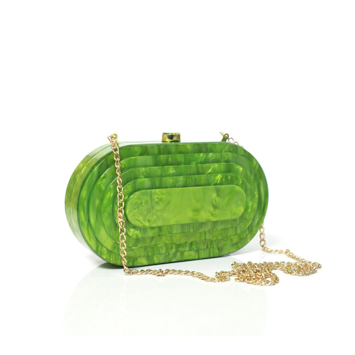 Zella Acrylic Evening Bag (Green)