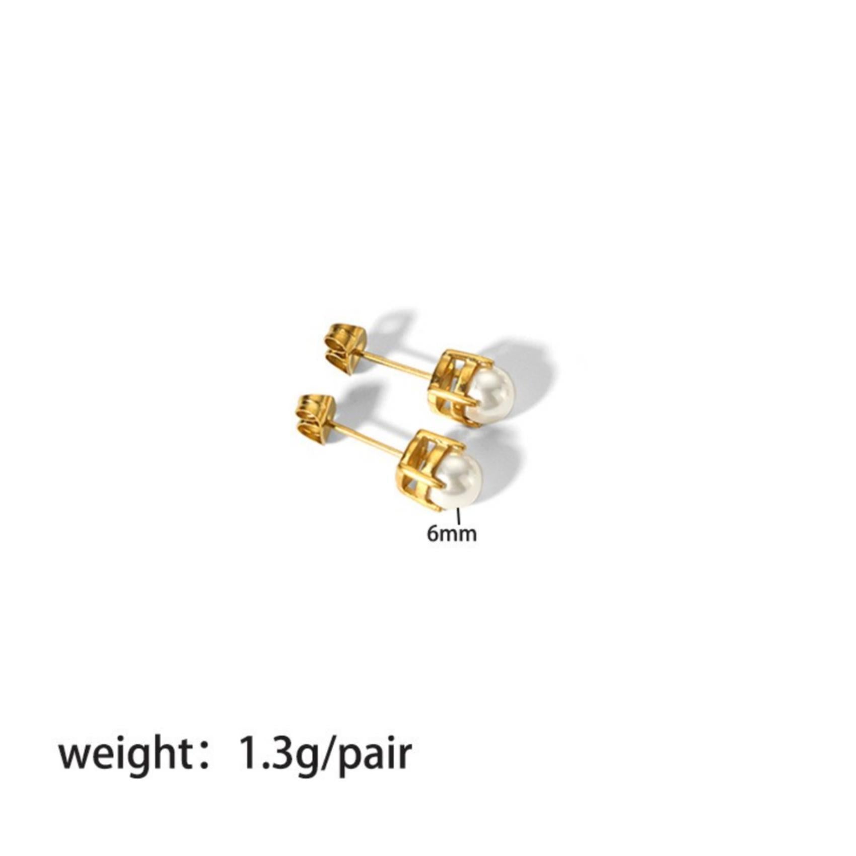 Dainty Pearl Studs