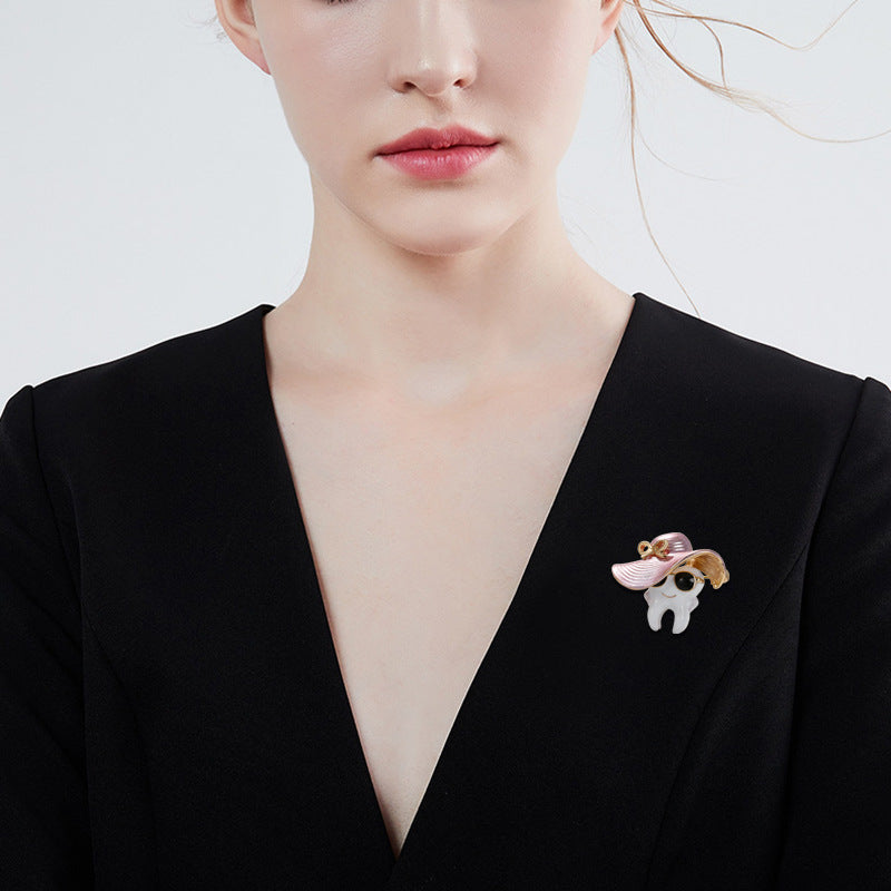 Cool Dentist Enamel Brooch