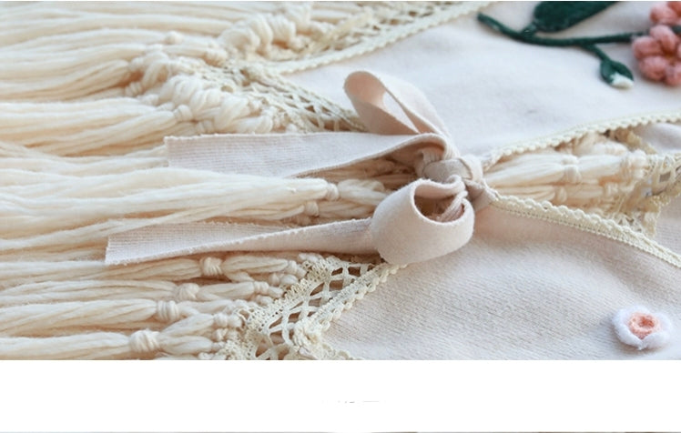 Cream Drift Premium Handmade poncho