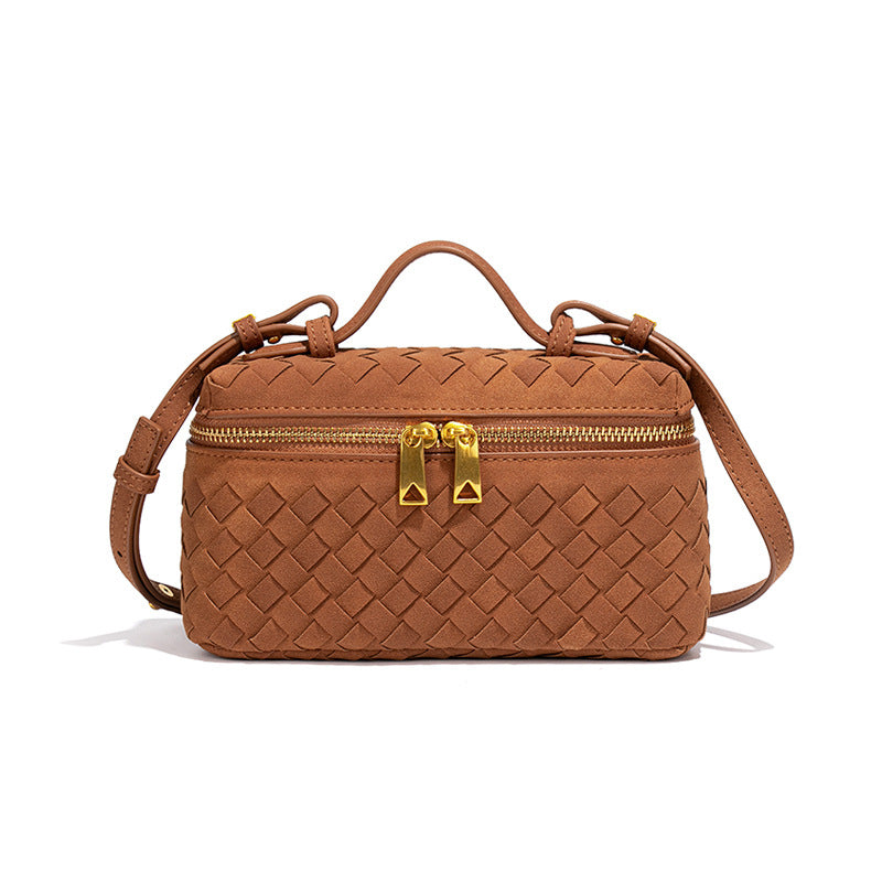 Lorena Vegan Leather Bag (Terracotta Suede)