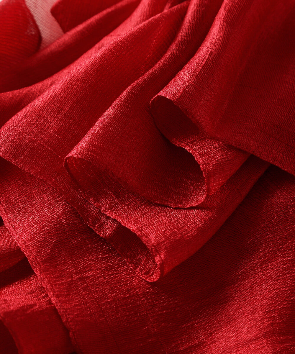 Classic Red Silk linen Stole