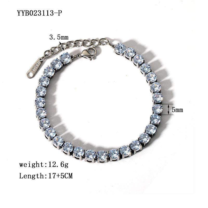 Pureline Diamond SS Bracelet