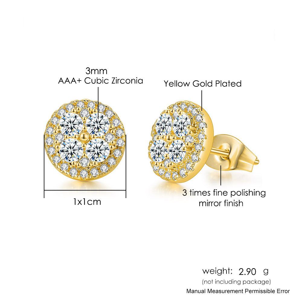 Ferra Zirconia Round Studs