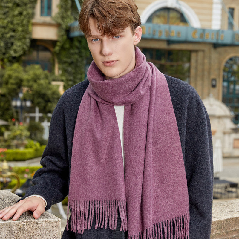 Henric Men's Shawl (Mulberry)