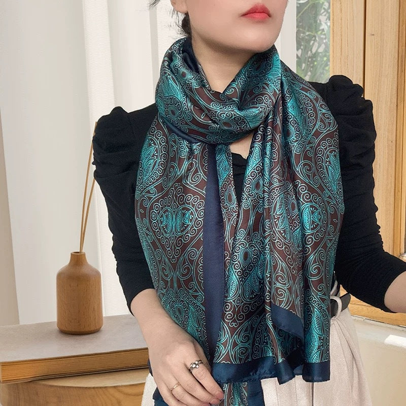 Nautical Symphony Silk Scarf