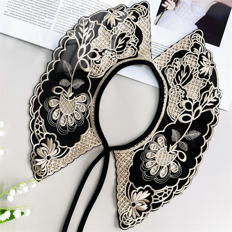 Danica Emboridered Collar Scarf