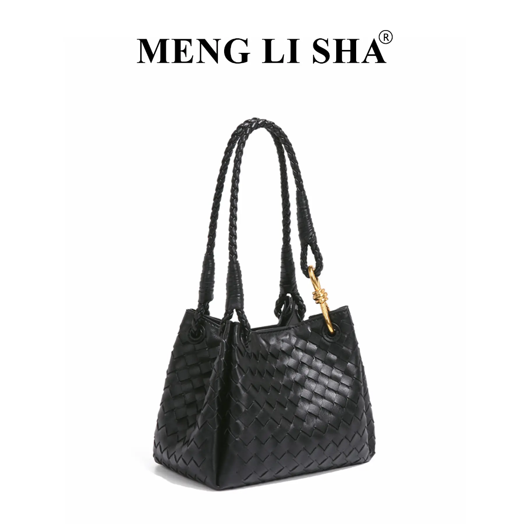 Sienna Mini Vegan Leather Handbag (Black)
