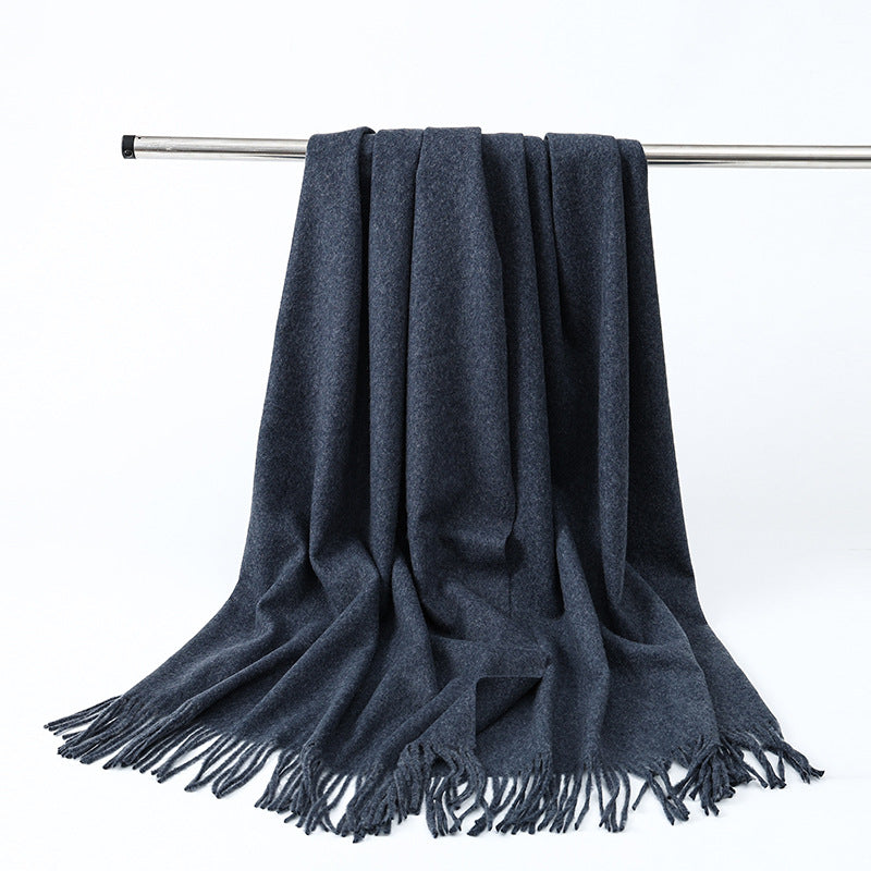 Seren Winter Shawl (Marine)