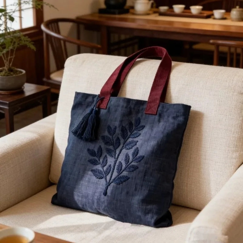Helina Embroidered Shopper