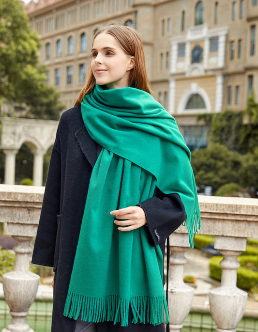 Seren Winter Shawl (Emerald)