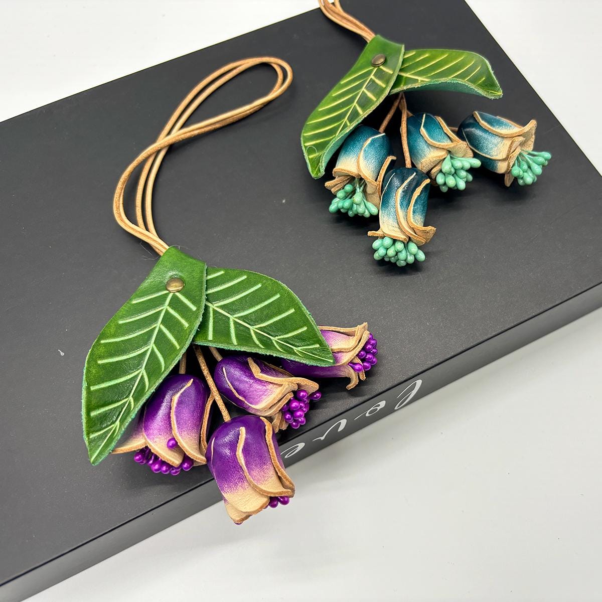 Garden Bird Genuine Leather Bag Charm