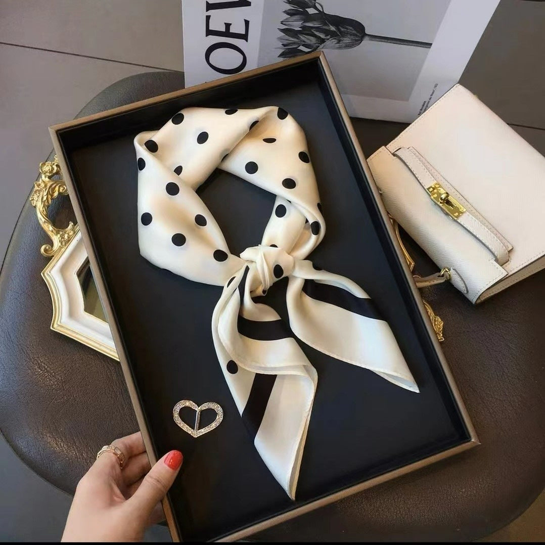 Dottie Chic Silk Scarf (70x70cms)