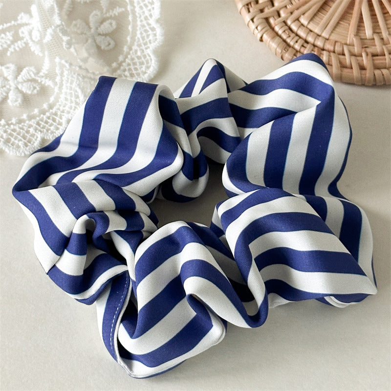Blue Pattern Scrunchie