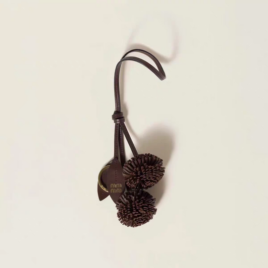 Mocha Knot Vegan Leather Bag Charm
