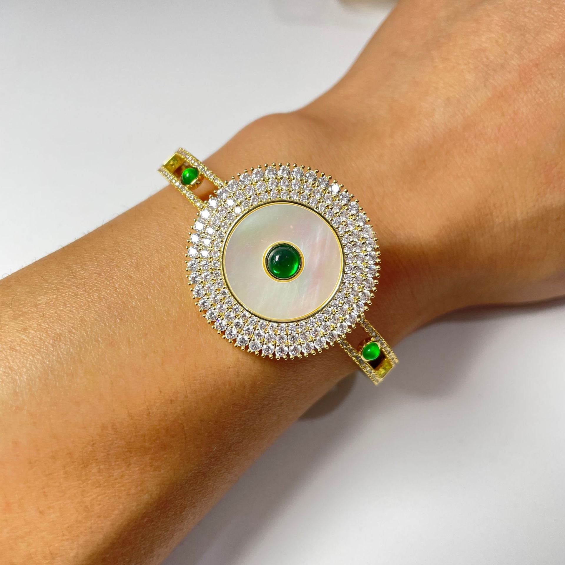 ZyraEye Copper Zirconia Bracelet