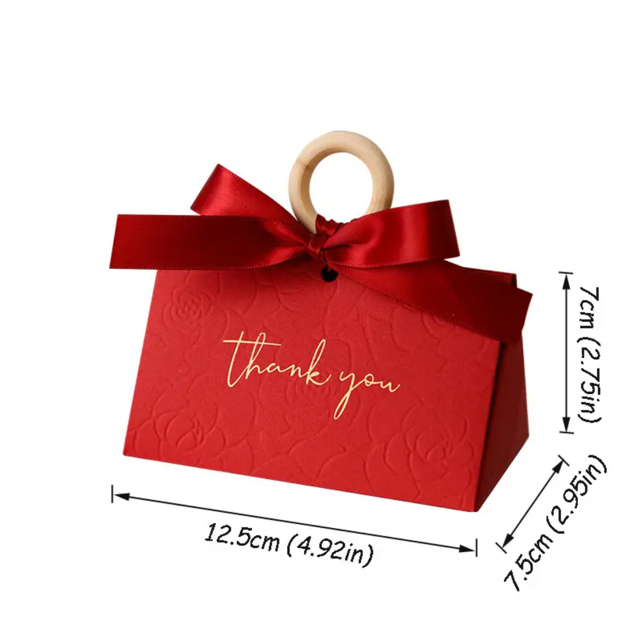 Dove Paper Gift Bag (Red)
