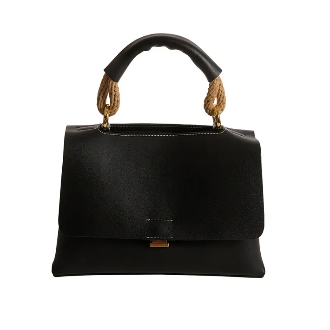 Valencia Vegan Leather Bag (Black)