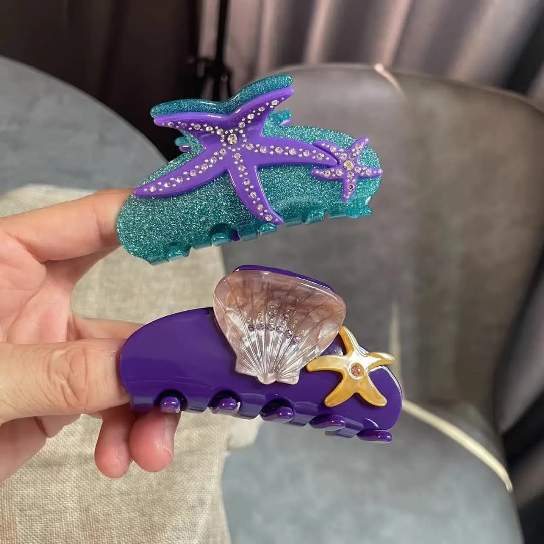 Coral Claw Clip