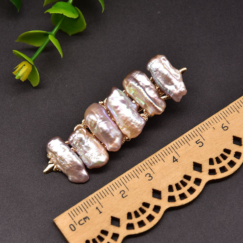 Perlae Real Pearl Barate Hairpin
