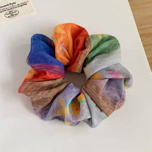 Multicolor Patch Scrunchie