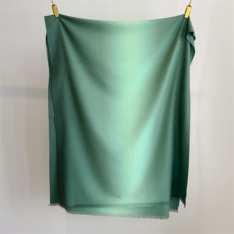 Elaris Fern Gradient Light Cashmere Shawl