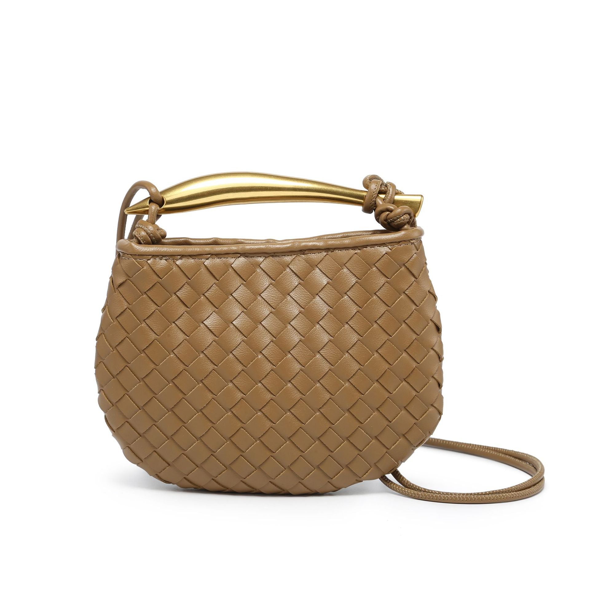 Arlette Mini Vegan Leather Bag (Khakhi)