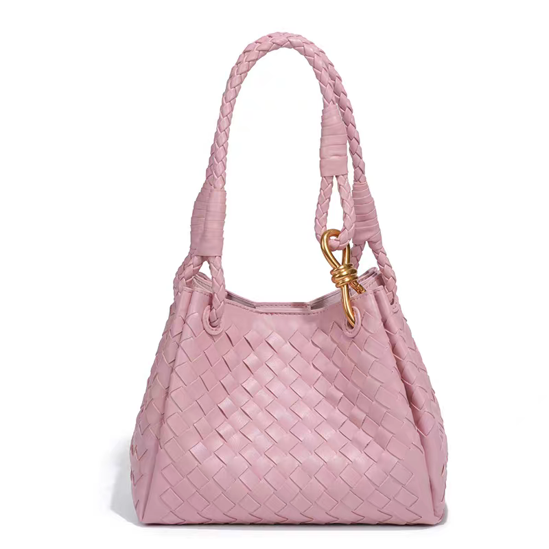 Sienna Vegan Leather Handbag (Pink)