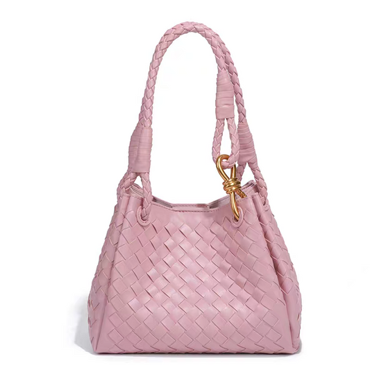 Sienna Vegan Leather Handbag (Pink)