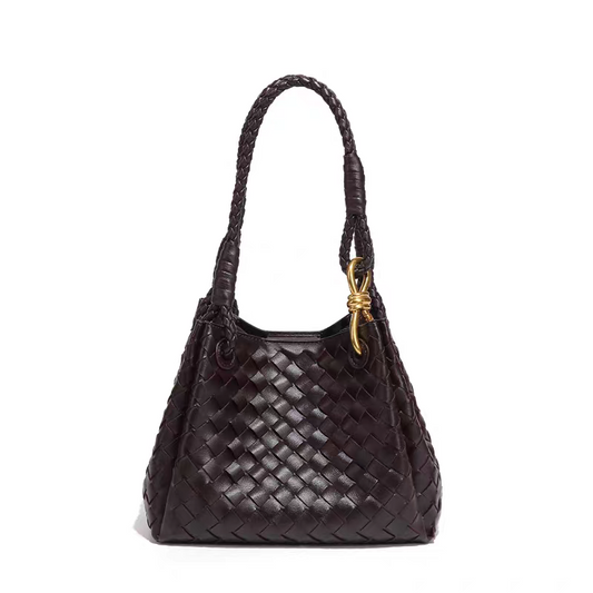 Sienna Vegan Leather Handbag (Chocolate)
