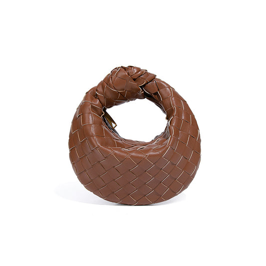 Orva Vegan Leather Loop Bag (Brown)