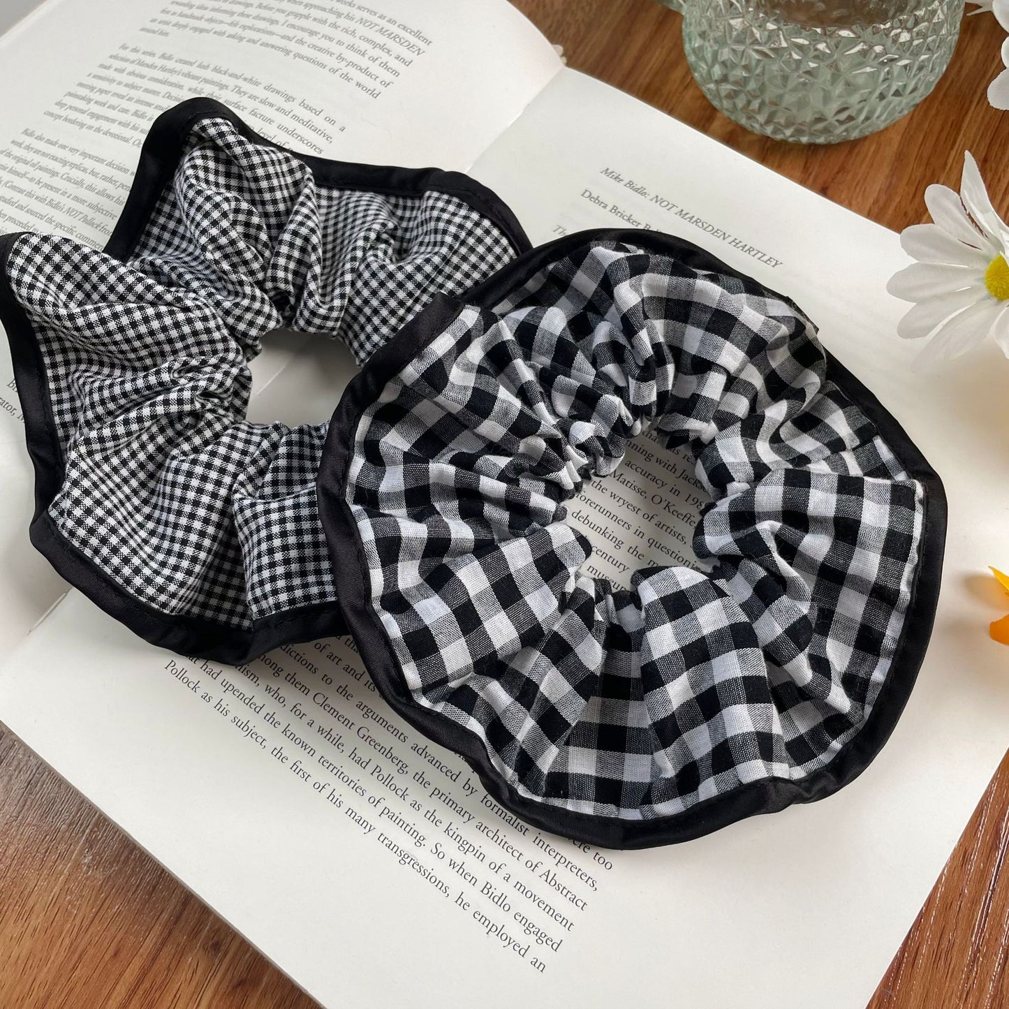 Midnight Ruffle Scrunchie