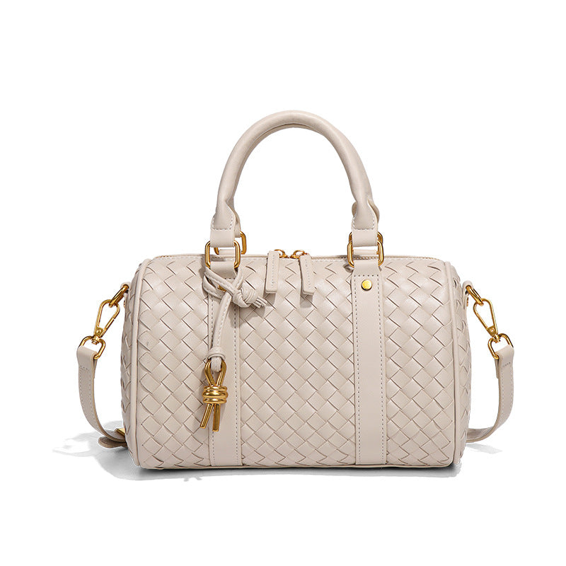 Neriah Vegan Leather Satchel Bag (Sand)