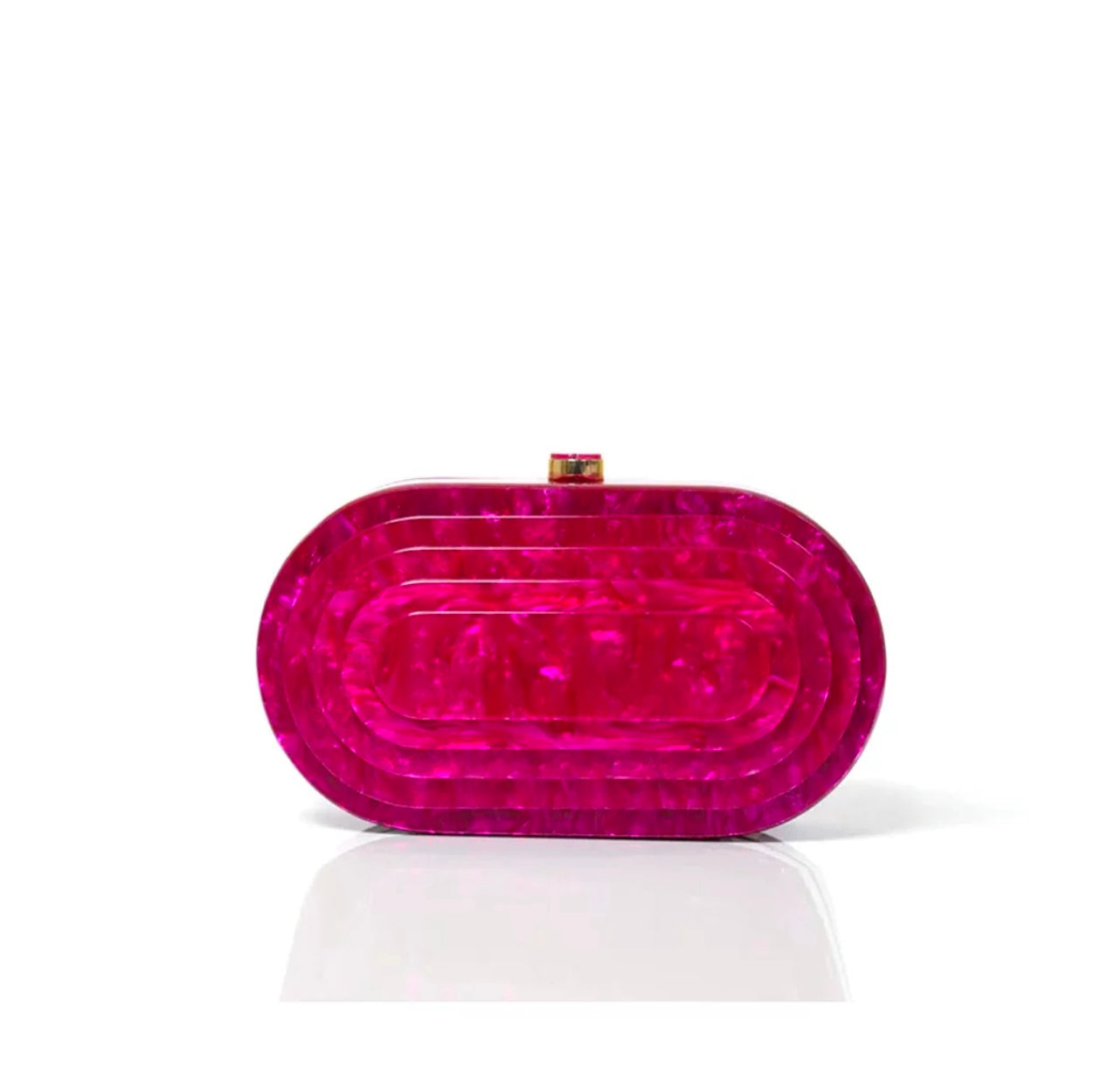 Zella Acrylic Evening Bag (Hot Pink)