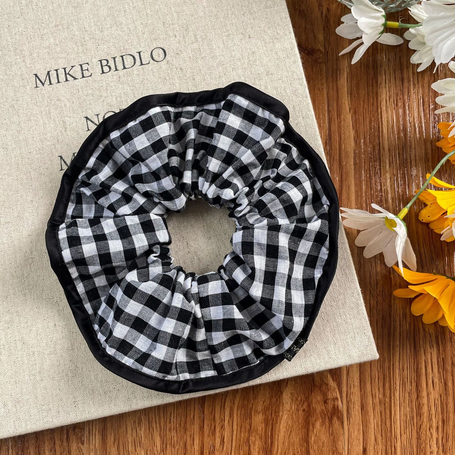 Midnight Ruffle Scrunchie