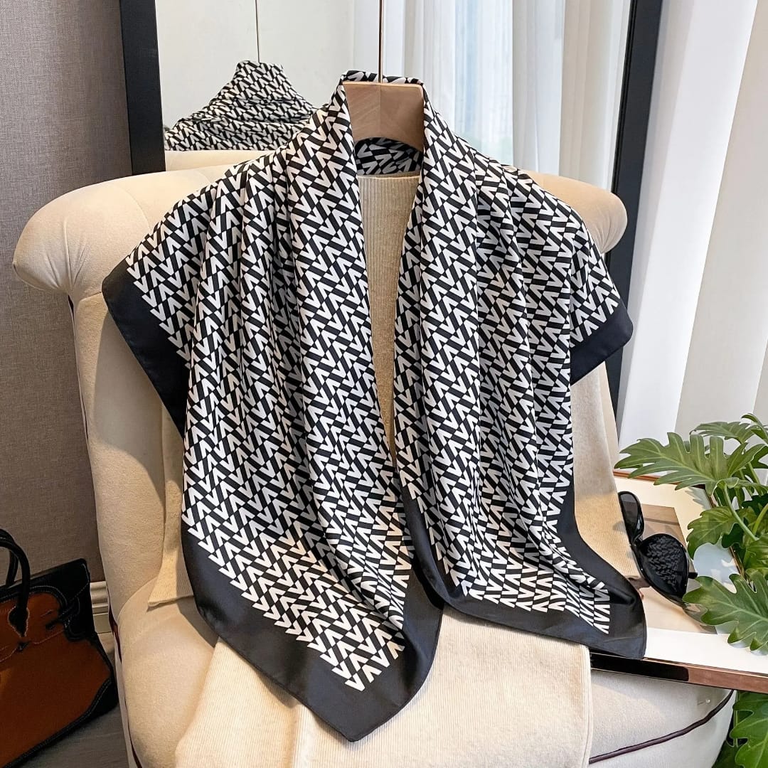 Whis Silk Scarf (90x90cms)