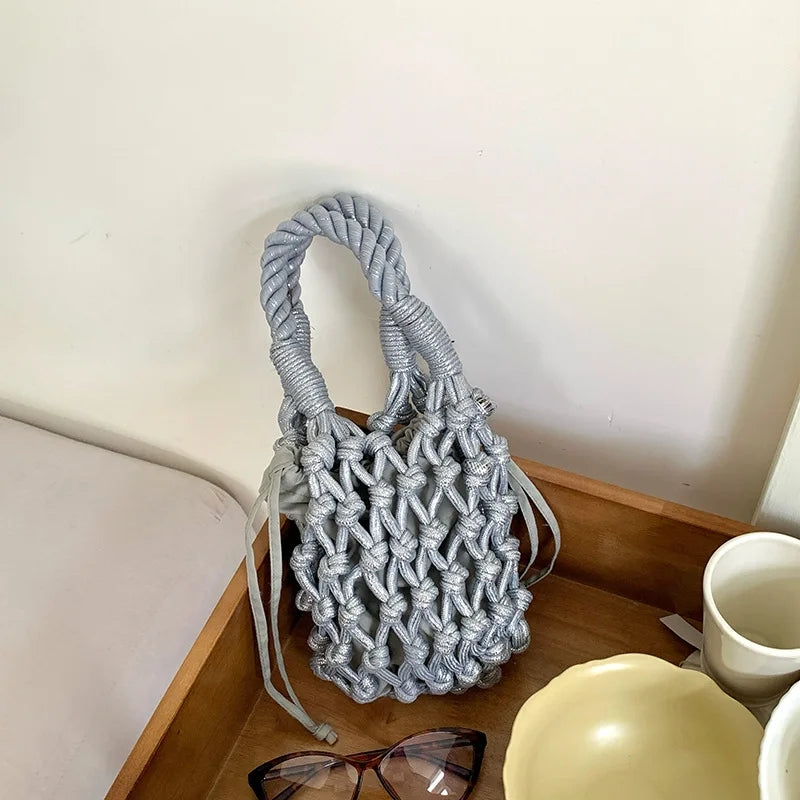 Twine Handbag (Silver)