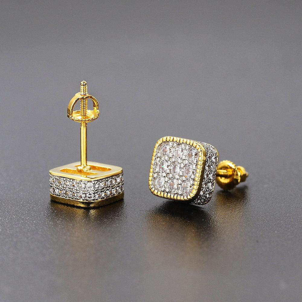 Nivra Zirconia Square Studs
