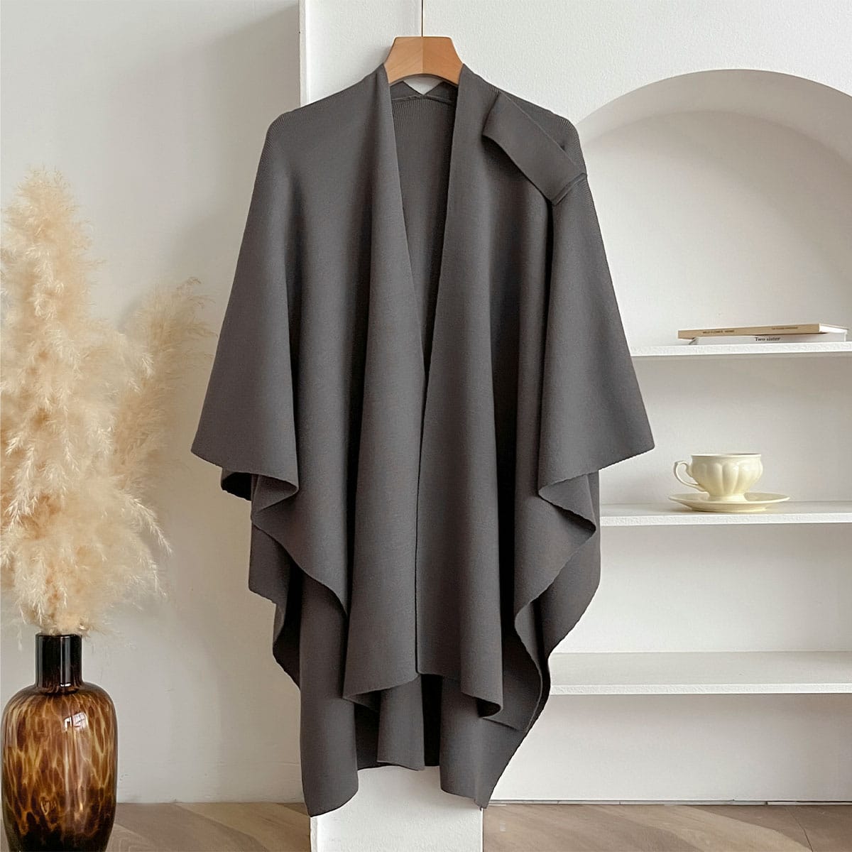 Kaven Grey Poncho