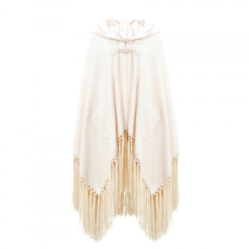 Cream Drift Premium Handmade poncho