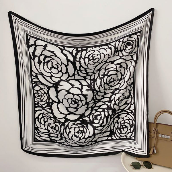 Mono Silk Scarf (90x90cms)