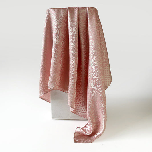 Lustro Silk Scarf (Blush) (90x90cms)