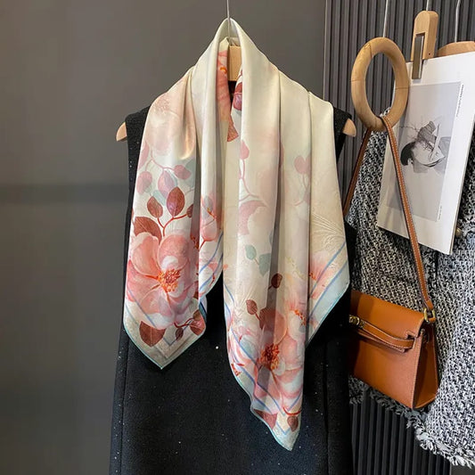 Palea Double Sided Silk Scarf (90x90cms)