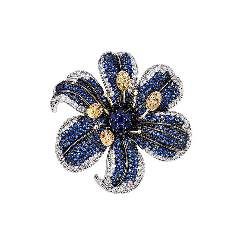 Noirella Zirconia Brooch